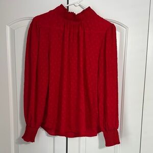 Elegant Red Women's Top